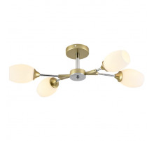 Люстра на штанге Seven Fires Bergin SF3369/4C-GD-CR-WT