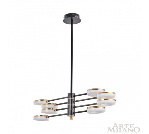 Люстра на штанге Arte Milano Ferrara 276699/8 BK/GD Люстра на штанге Arte Milano Ferrara 276699/8 BK/GD
