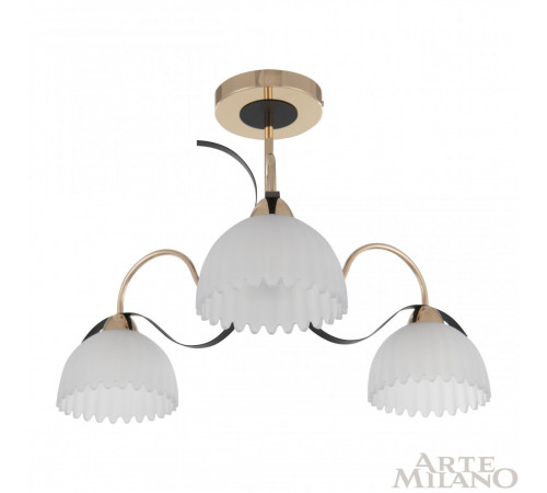 Люстра на штанге Arte Milano Napoli 327306/3 FG+BK Люстра на штанге Arte Milano Napoli 327306/3 FG+BK