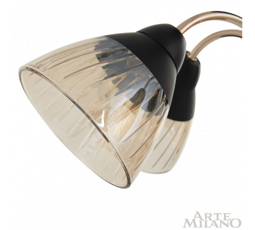 Люстра на штанге Arte Milano Napoli 320119/3 FG+BK Люстра на штанге Arte Milano Napoli 320119/3 FG+BK