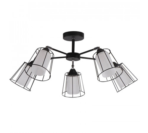 Потолочная люстра IMEX MD.24380-5-S BK+CH Потолочная люстра IMEX MD.24380-5-S BK+CH