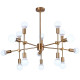 Люстра на штанге Natali Kovaltseva LOFT LUX 75130/12C GOLD
