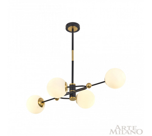 Люстра на штанге Arte Milano 272708/4 BK/GD