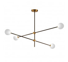 Люстра на штанге Delight Collection Bistro Globe 9389P/4 black/gold