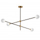 Люстра на штанге Delight Collection Bistro Globe 9389P/4 black/gold