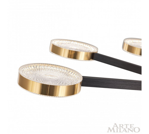 Люстра на штанге Arte Milano 272079/8 BK/GD Люстра на штанге Arte Milano 272079/8 BK/GD