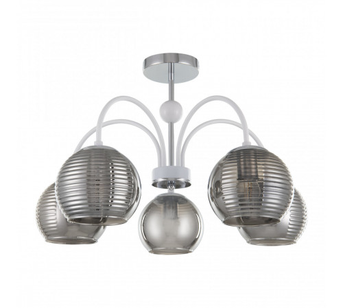Люстра на штанге Arte Milano Napoli 320719/5 CR+WH Люстра на штанге Arte Milano Napoli 320719/5 CR+WH