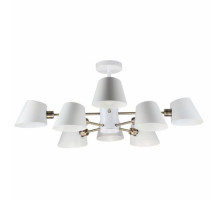 Люстра на штанге IMEX MD.9130-8-S WH+AB