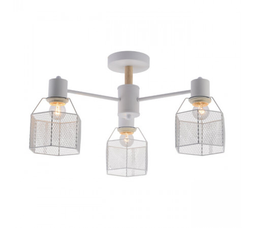 Люстра на штанге Seven Fires Lauri SF3388/3C-WT-WD Люстра на штанге Seven Fires Lauri SF3388/3C-WT-WD
