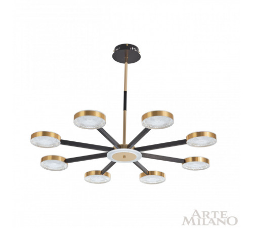 Люстра на штанге Arte Milano 272079/8 BK/GD Люстра на штанге Arte Milano 272079/8 BK/GD