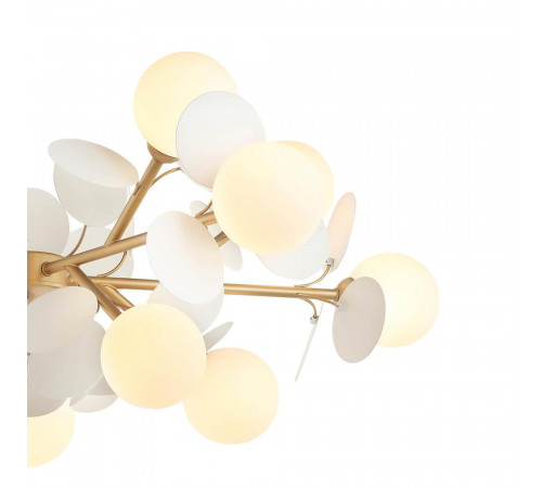 Подвесная люстра Lumien Hall Ilmari LH4136/15P-GD-WT Подвесная люстра Lumien Hall Ilmari LH4136/15P-GD-WT