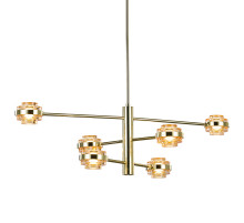 Люстра на штанге Delight Collection MD22030002 MX22030002-6A gold/champagne