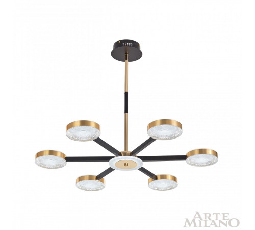 Люстра на штанге Arte Milano 272079/6 BK/GD Люстра на штанге Arte Milano 272079/6 BK/GD