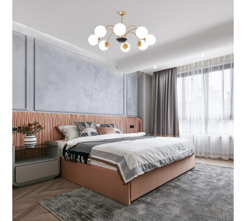 Люстра на штанге Arte Milano Napoli 312066/D940/8 BS/BK Люстра на штанге Arte Milano Napoli 312066/D940/8 BS/BK