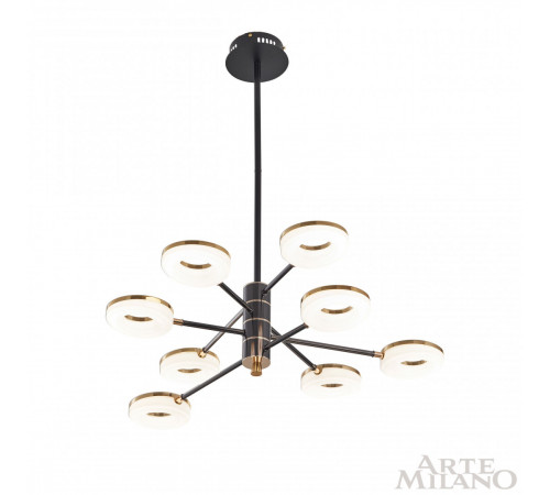 Люстра на штанге Arte Milano Ferrara 276699/8 BK/GD Люстра на штанге Arte Milano Ferrara 276699/8 BK/GD