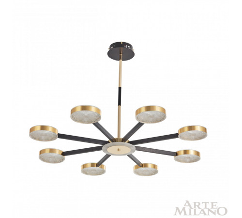 Люстра на штанге Arte Milano 272079/8 BK/GD Люстра на штанге Arte Milano 272079/8 BK/GD