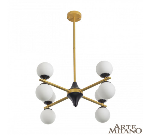 Люстра на штанге Arte Milano 271580/8 BK/GD Люстра на штанге Arte Milano 271580/8 BK/GD