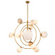 Люстра на штанге Delight Collection Planet KG1122P-13 brass