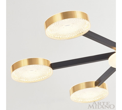 Люстра на штанге Arte Milano 272079/6 BK/GD Люстра на штанге Arte Milano 272079/6 BK/GD