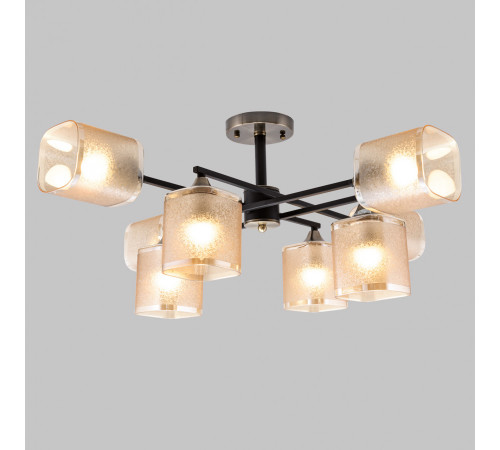 Люстра на штанге IMEX MD.4212-8-S-BK+AB Люстра на штанге IMEX MD.4212-8-S-BK+AB