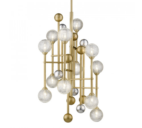 Люстра на штанге Delight Collection Fluxus P68084-12 gold