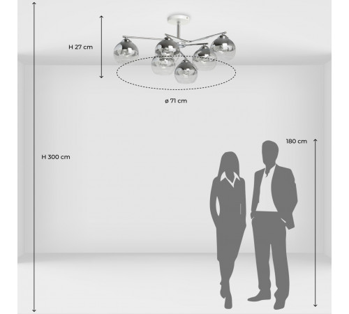 Люстра на штанге De Markt Вита 220013106