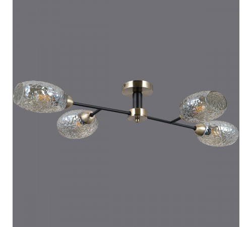 Люстра на штанге Illumico IL0285-4CSQ-79 BK AB Люстра на штанге Illumico IL0285-4CSQ-79 BK AB