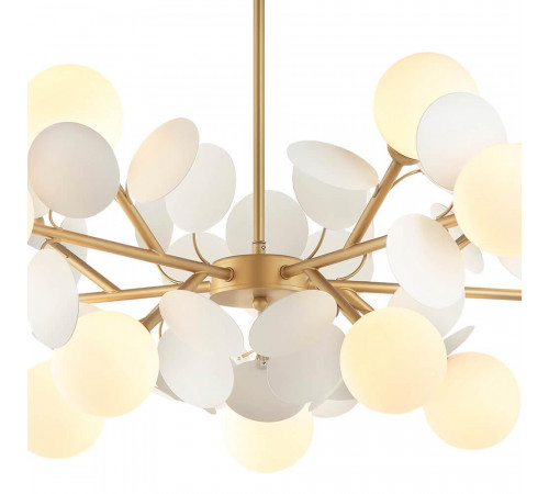 Подвесная люстра Lumien Hall Ilmari LH4136/15P-GD-WT Подвесная люстра Lumien Hall Ilmari LH4136/15P-GD-WT