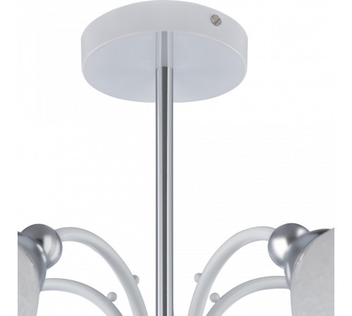 Люстра на штанге Arte Milano Napoli 326008/5 WH+CR Люстра на штанге Arte Milano Napoli 326008/5 WH+CR