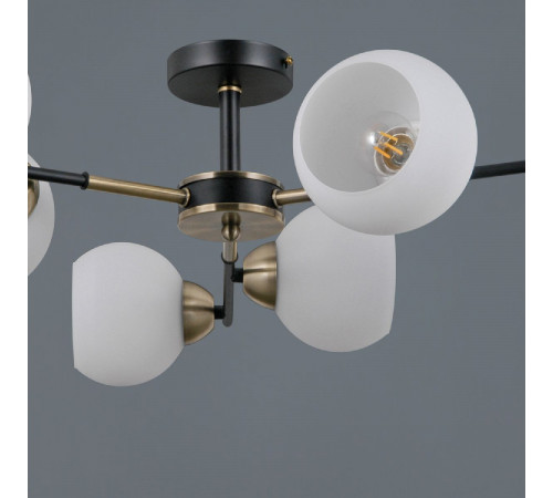 Люстра на штанге Illumico IL0469-6CSQ-24 BK AB LIBRA Люстра на штанге Illumico IL0469-6CSQ-24 BK AB LIBRA