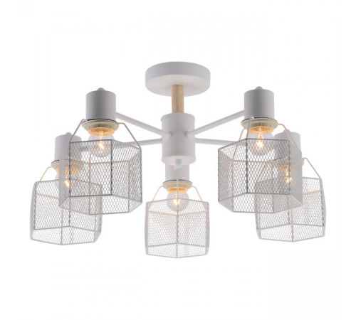 Люстра на штанге Seven Fires Lauri SF3388/5C-WT-WD