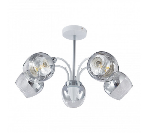Люстра на штанге Arte Milano Napoli 326008/5A WH+CR Люстра на штанге Arte Milano Napoli 326008/5A WH+CR