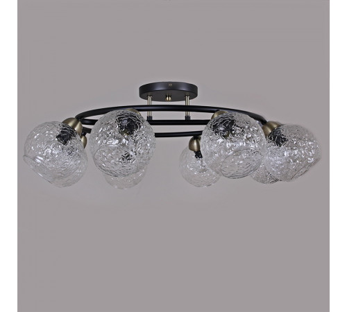 Люстра на штанге Illumico IL0296-8CSQ-79 BK AB Люстра на штанге Illumico IL0296-8CSQ-79 BK AB