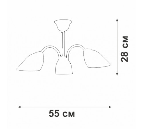 Люстра на штанге Vitaluce V3336-0/3PL Люстра на штанге Vitaluce V3336-0/3PL