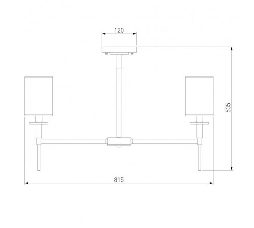 Люстра на штанге Eurosvet Brielle 60132/8 латунь