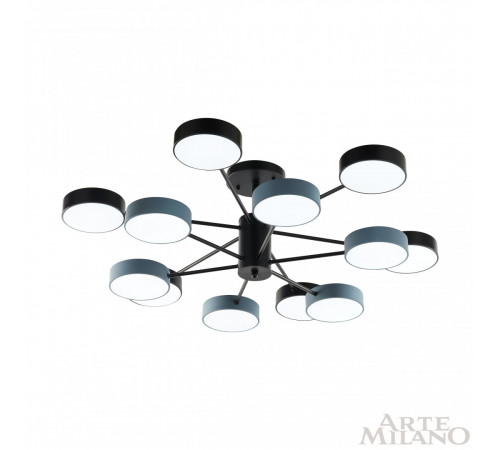 Люстра на штанге Arte Milano Ferrara 250906/12B Bk/Gr Люстра на штанге Arte Milano Ferrara 250906/12B Bk/Gr