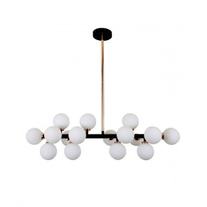 Люстра на штанге Lumina Deco Marsiada LDP 6033-16 BK+MD