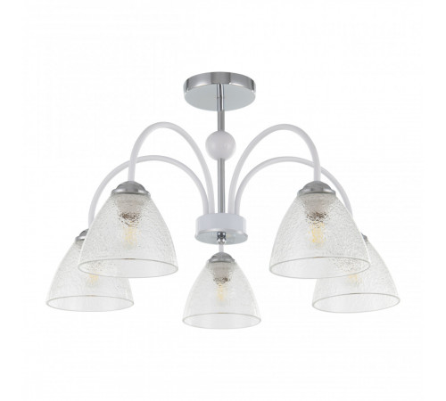 Люстра на штанге Arte Milano Napoli 321410/5 CR+WH Люстра на штанге Arte Milano Napoli 321410/5 CR+WH