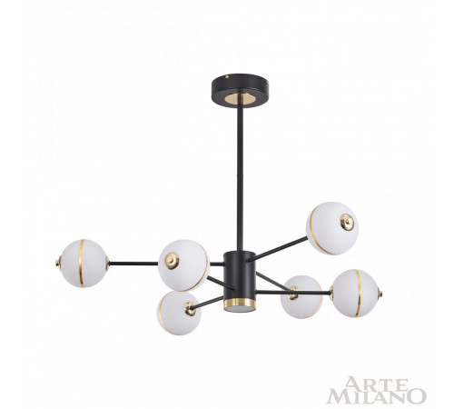 Люстра на штанге Arte Milano 272069/6 BK Люстра на штанге Arte Milano 272069/6 BK