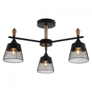 Люстра на штанге Seven Fires Olban SF3389/3C-BK-WD