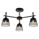 Люстра на штанге Seven Fires Olban SF3389/3C-BK-WD