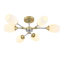 Люстра на штанге Seven Fires Bergin SF3369/6C-GD-CR-WT