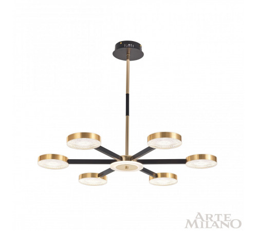 Люстра на штанге Arte Milano 272079/6 BK/GD Люстра на штанге Arte Milano 272079/6 BK/GD
