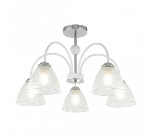 Люстра на штанге Arte Milano Napoli 321410/5 CR+WH Люстра на штанге Arte Milano Napoli 321410/5 CR+WH