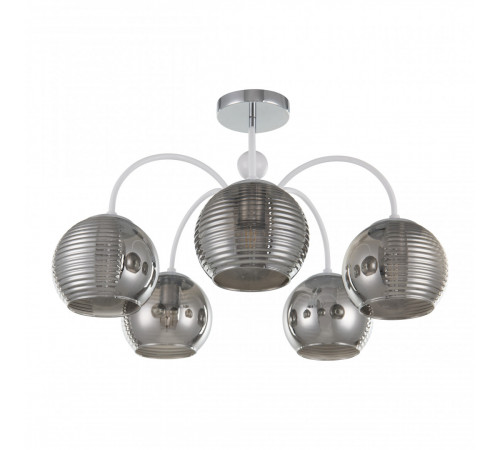 Люстра на штанге Arte Milano Napoli 320719/5 CR+WH Люстра на штанге Arte Milano Napoli 320719/5 CR+WH