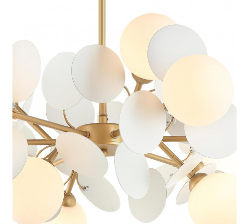 Подвесная люстра Lumien Hall Ilmari LH4136/12P-GD-WT Подвесная люстра Lumien Hall Ilmari LH4136/12P-GD-WT