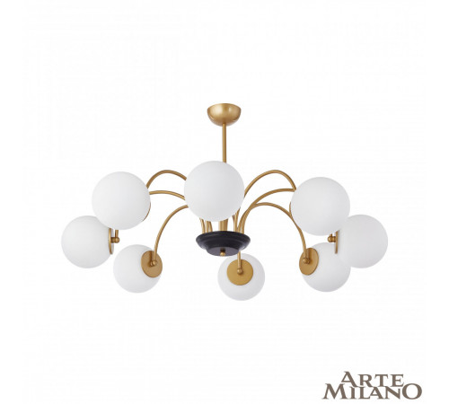 Люстра на штанге Arte Milano Napoli 312066/D940/8 BS/BK Люстра на штанге Arte Milano Napoli 312066/D940/8 BS/BK