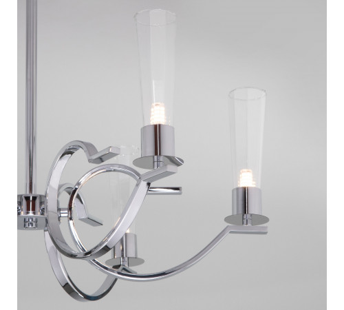 Люстра на штанге Eurosvet Rosher 60141/6 хром a060334