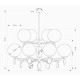 Подвесная люстра Kutek Dimaro DIM-ZW-8+4(Z)