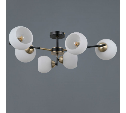 Люстра на штанге Illumico IL0469-6CSQ-24 BK AB LIBRA Люстра на штанге Illumico IL0469-6CSQ-24 BK AB LIBRA